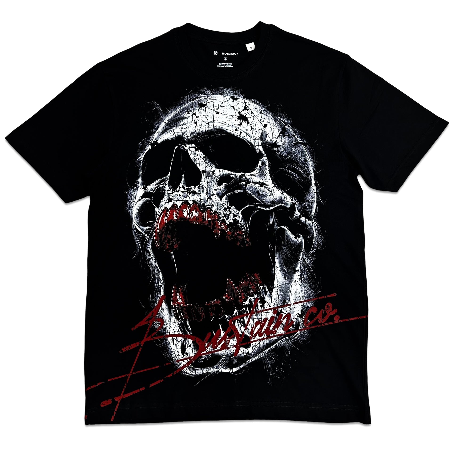 SKULL RED "SEMI OVERSIZE"
