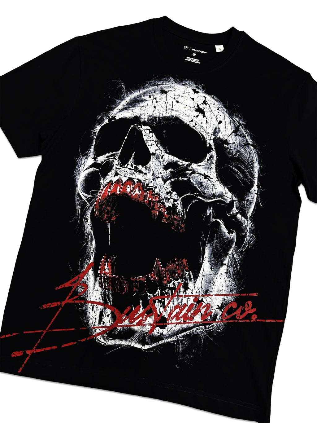 SKULL RED "SEMI OVERSIZE"