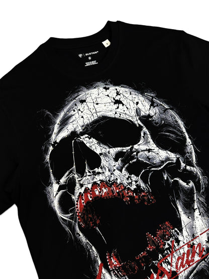 SKULL RED "SEMI OVERSIZE"