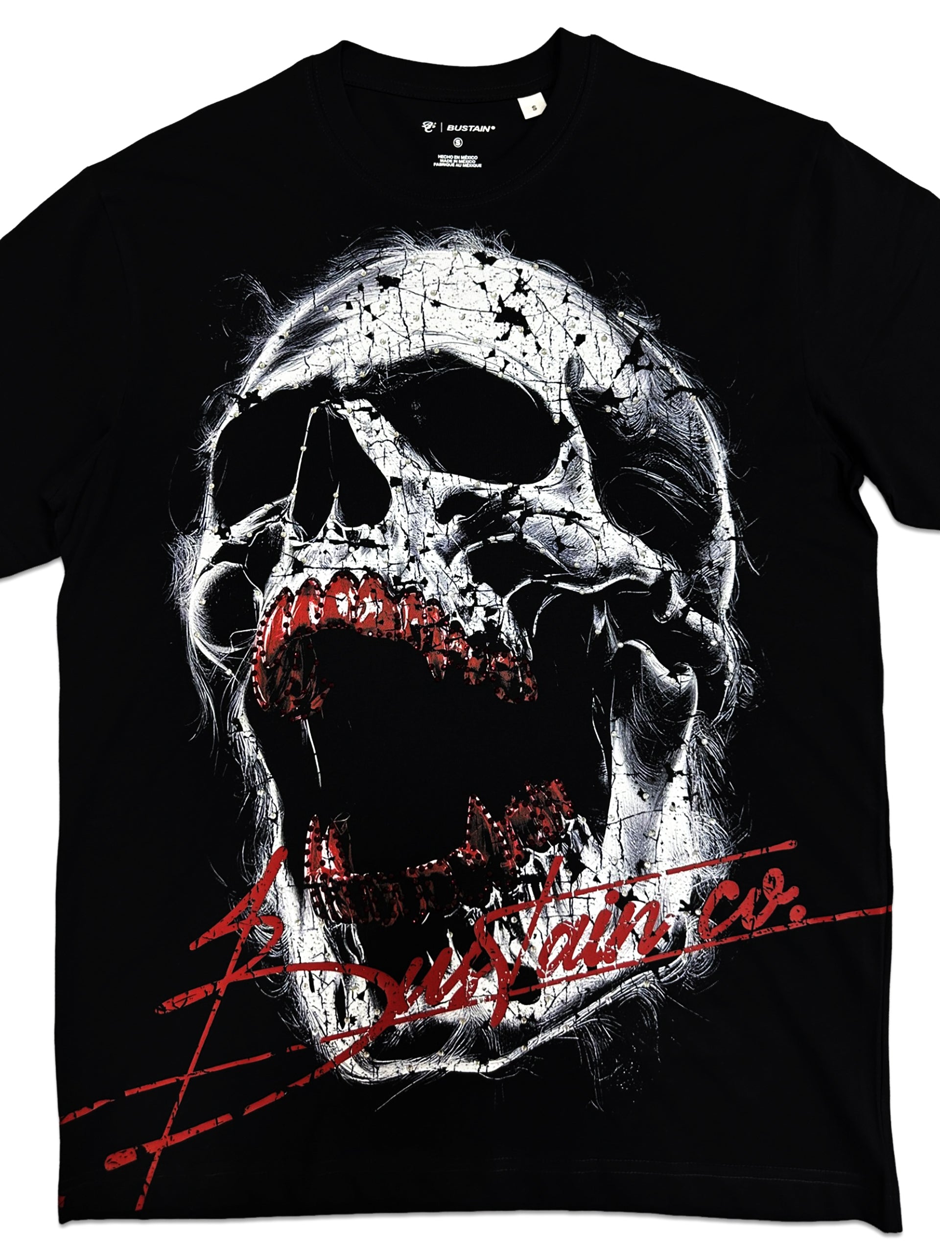 SKULL RED "SEMI OVERSIZE"