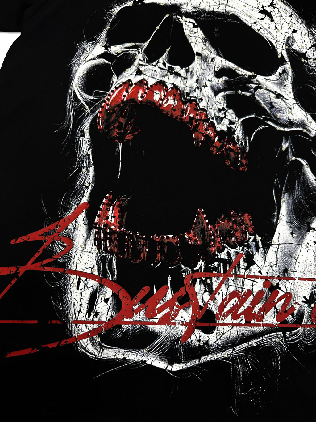 SKULL RED "SEMI OVERSIZE"