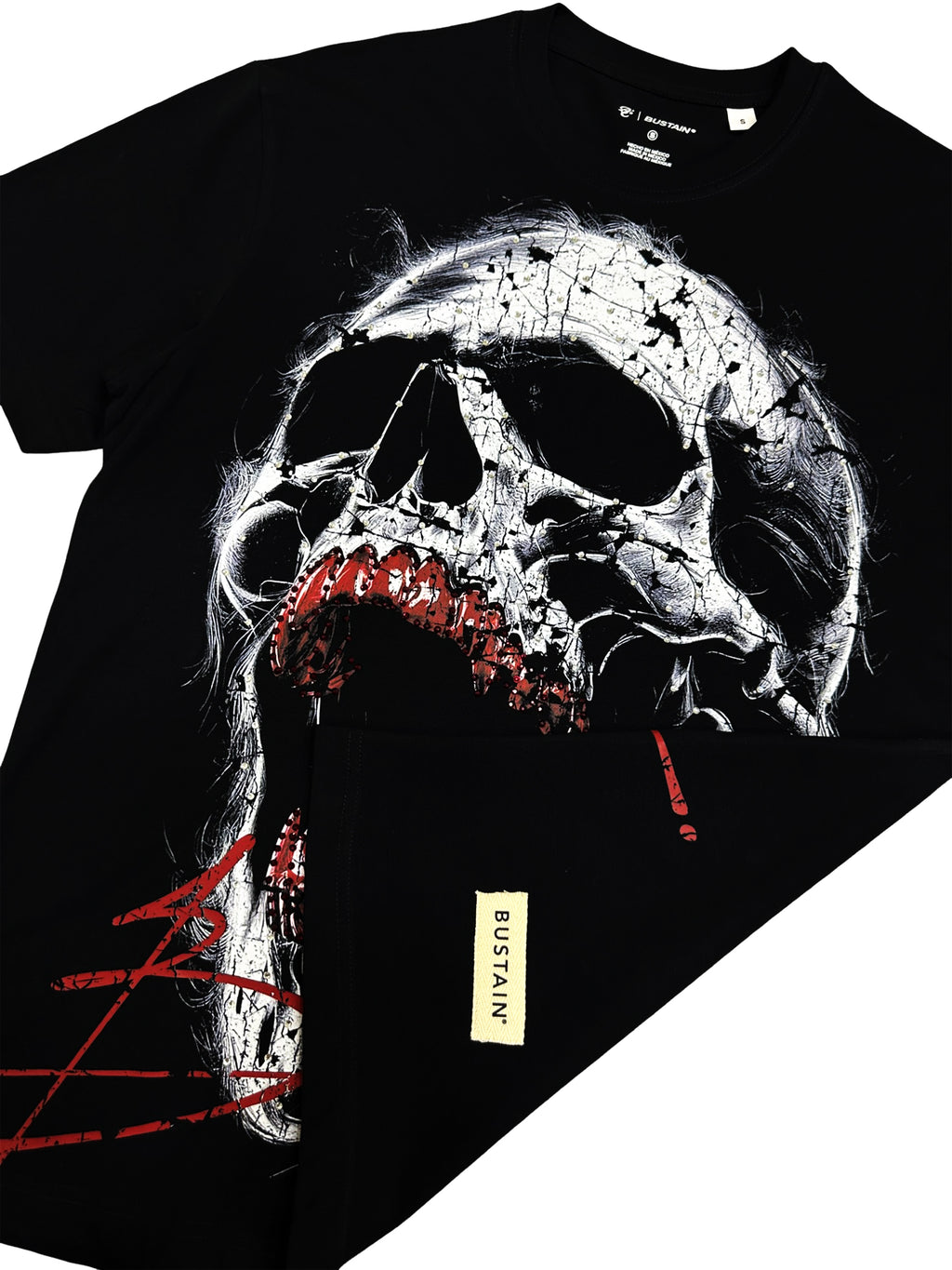 SKULL RED "SEMI OVERSIZE"